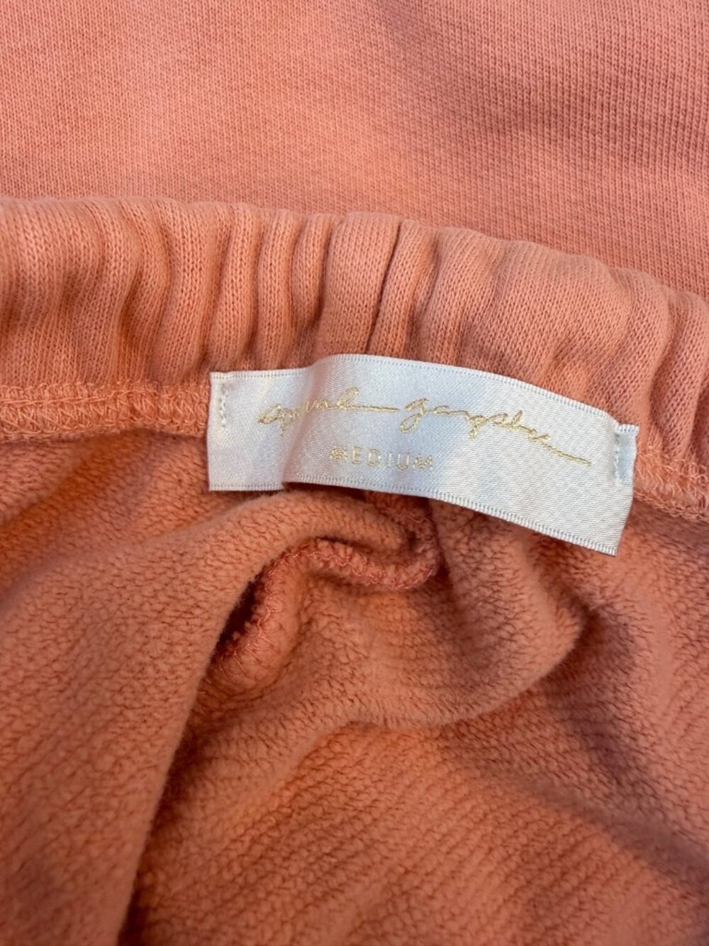Spiritual Gangster Women's Coral Orange Jogger Sweatpant Size Medium 100% Cotton - Picture 5 of 7